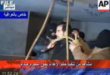 Revelan últimas palabras de Saddam Hussein