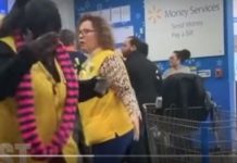 Mujer ataca a cinco clientes en Walmart