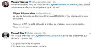 Amenaza a propiedad privada nueva Ley de Extinción de Dominio