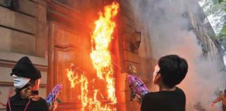 Otra vez causan destrozos en marcha a favor del aborto en la CDMX