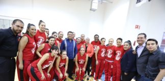 Inaugura Cabada Liga Estatal de Básquetbol Femenil 2019