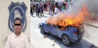 Vincularon a proceso a tipo que quemó auto frente a Fiscalía