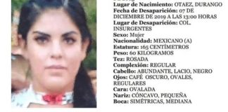 Desaparece jovencita de 14 años en la colonia Insurgentes