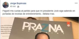 DESENTUERTOS: PORTADA DE REVISTA CON CARA DE JOOB ENOJA A ESPINOZA