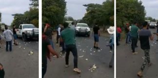 Atacan con huevos a elementos de Guardia Nacional en Michoacán