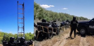 Aseguran escaleras en río Bravo, usadas por ‘polleros’ o narcos