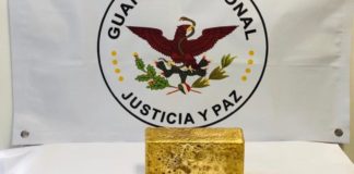 Aseguran lingote de oro en Aeropuerto de Juárez