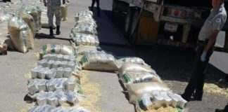Traficaban 740 kilos de ‘cristal’ en costales de maíz