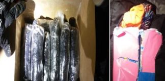 Escondían 5 kilos de cristal disfrazados en caja de regalo