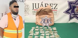 Detienen a puchador con 201 gramos de marihuana