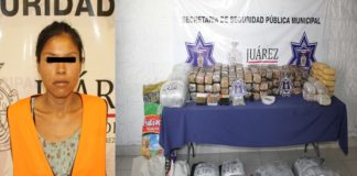 Huye su cómplice; la dejó con 221 libras de mota