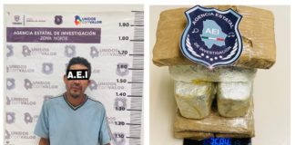 Cargaba más de 3 kilos de marihuana en mochila