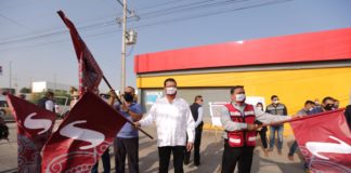 Alcalde da inicio a repavimentación de la Ortiz Rubio