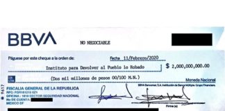 ‘Rebotan’ cheque para pagar la rifa de avión de AMLO