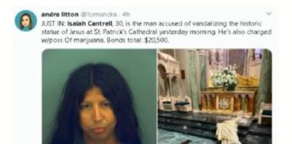 Capturan a tipo que destrozó figura de Cristo