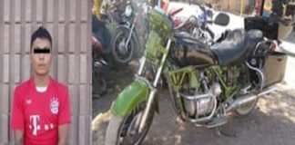 Arrebata bolso a mujer y huye en moto verde
