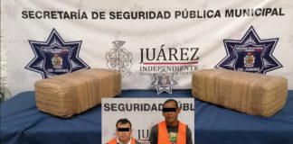 Detienen a 3 con 20 kilos de marihuana; uno tiene 14 años