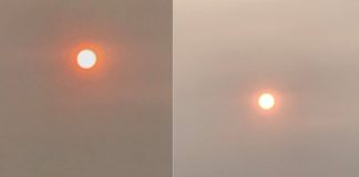 Continúa sol opaco en Juárez, por humo procedente de California