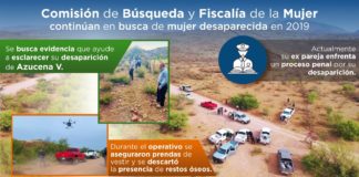 Continúan búsqueda de mujer desaparecida en 2019
