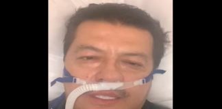 Sorprende Cabada conectado a respirador; video