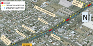 Cerrarán mañana vueltas directas en la Tecnológico por BRT II