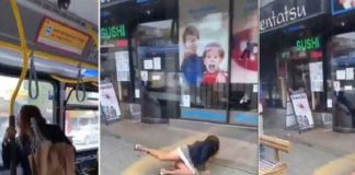 Video: Mujer sin cubrebocas le escupe a joven en camión; así reaccionó él