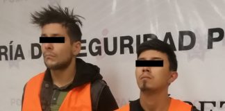Detienen a dos con casi 1 kilo de marihuana