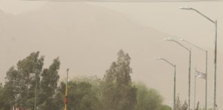 Esperan fuertes vientos por la noche