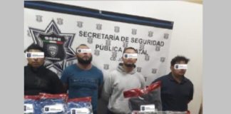 Detienen a 4 con 6 kilos de cristal y armas