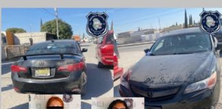 Conducían auto con reporte de robo en El Paso