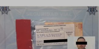 Trató de sobornar a Policía Vial con 100 pesos
