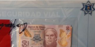 Ebrio quiso sobornar a Agentes Viales con 150 pesos