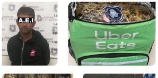 Cargaba casi 10 kilos de marihuana en mochila de uber eats
