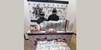 Aseguran más de 30 kilos de “cristal” con valor superior a los 15 mdp