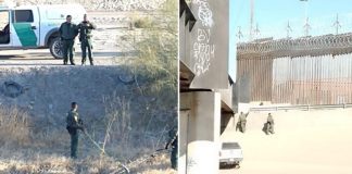 Migras y policías de Juárez aseguran dos escaleras y una cuerda