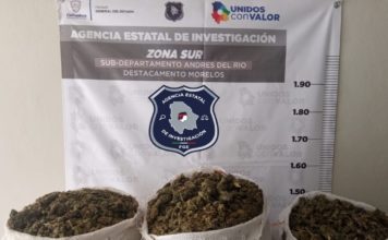 Se encuentran 3 costales llenos de marihuana al sur del estado