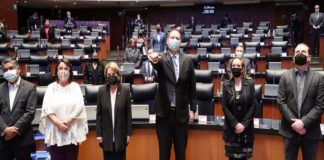 Rinde protesta Olson; tras licencia de Gustavo Madero en Senado