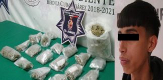 Detienen a joven en posesión de una libra de marihuana