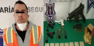 Cargaba 4 pistolas y 600 cartuchos