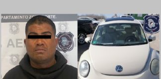 Transitaba en auto sin placas; resultó robado