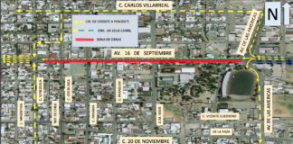 Iniciarán mañana obras en la 16 de Septiembre
