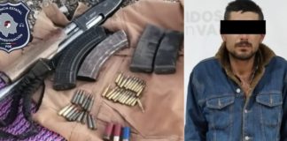 Cargaba sujeto con arma larga y cartuchos útiles en López