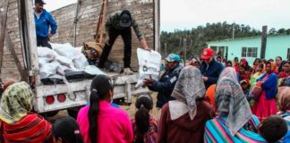 Tarahumaras reciben apoyo emergente por nevadas