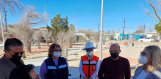 Supervisan avances de obras en parque de La Chaveña
