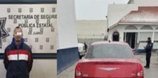 Usaba estrobos policíacos y placas de Anapromex