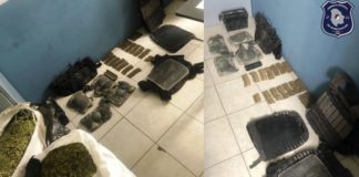 Decomisan marihuana, equipo táctico y cartuchos en López