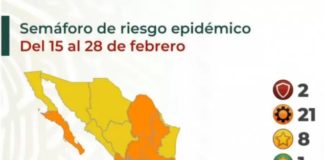 Clasifica Chihuahua en semáforo amarillo