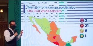 Sólo dos estados en México se mantienen en semáforo rojo