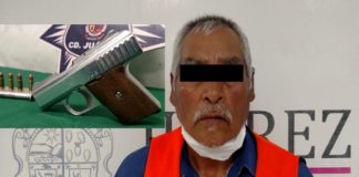 Apunta con pistola a su vecina tras acusarla de robo