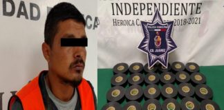 Saca 25 ‘tapes’ de la maquila y lo exhiben como ratero